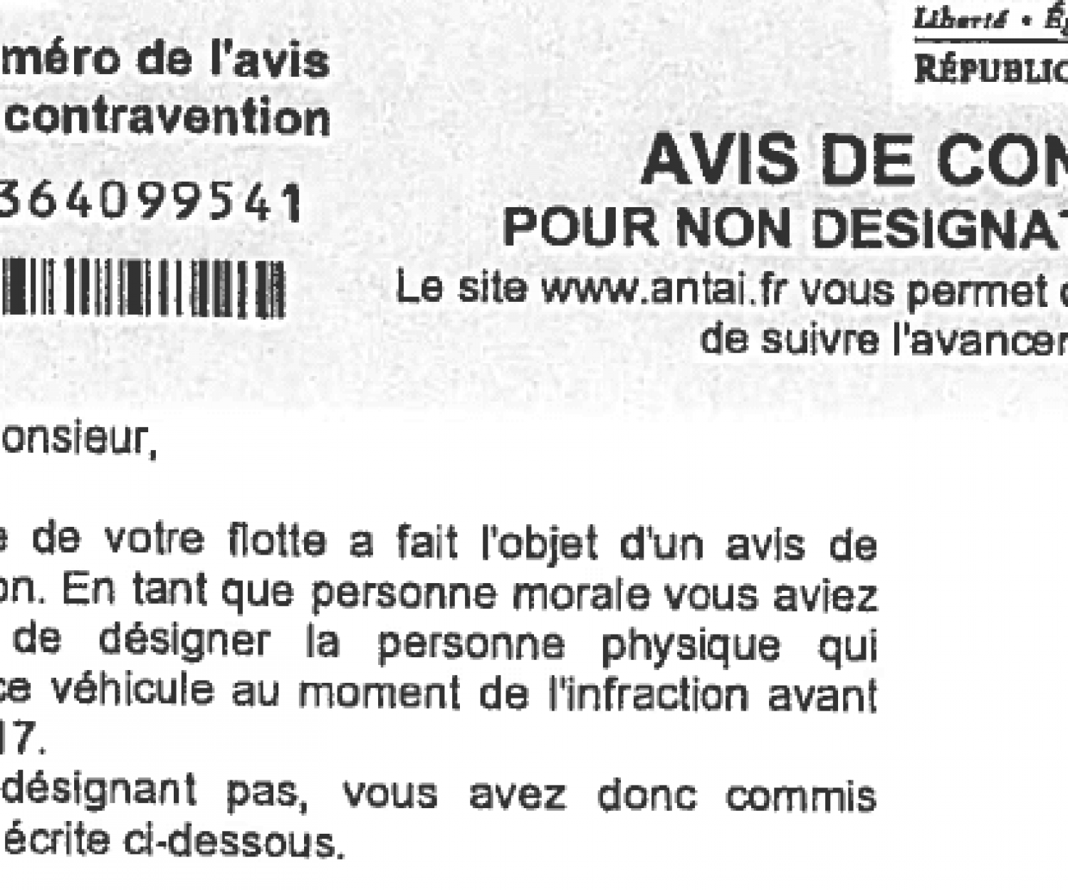 avis-infraction-non-denonciation-vehicule